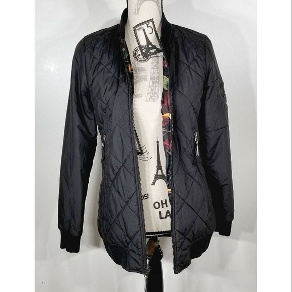 The North Face Reversible Jester Jacket, Black Quilted, Men's Size Small - Picture 2 of 7